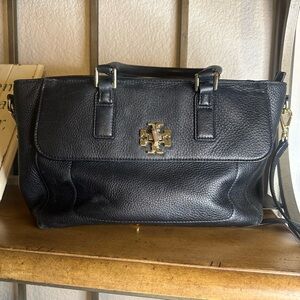 Tory Burch Leather Handbag with Crossbody Strap